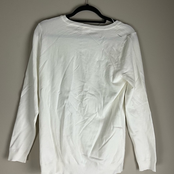 AP Adyson Parker Long Sleeve White Knit Tee - Picture 4 of 4